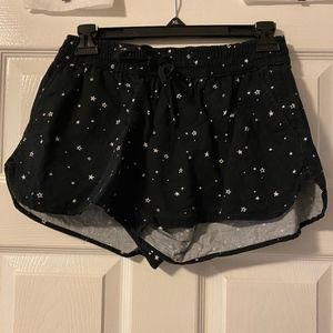 Black star shorts (size small)